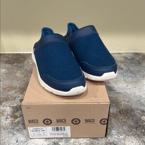 Waco Women's Blue Slip-On Sneakers